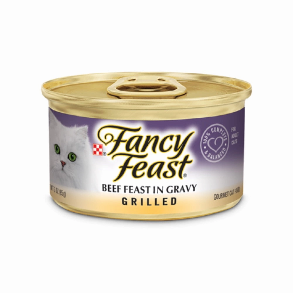 Fancy Feast Grilled Beef Canned Cat Food 85g cat snacks catnip treats healthy cat food cat reward treats low calorie cat food