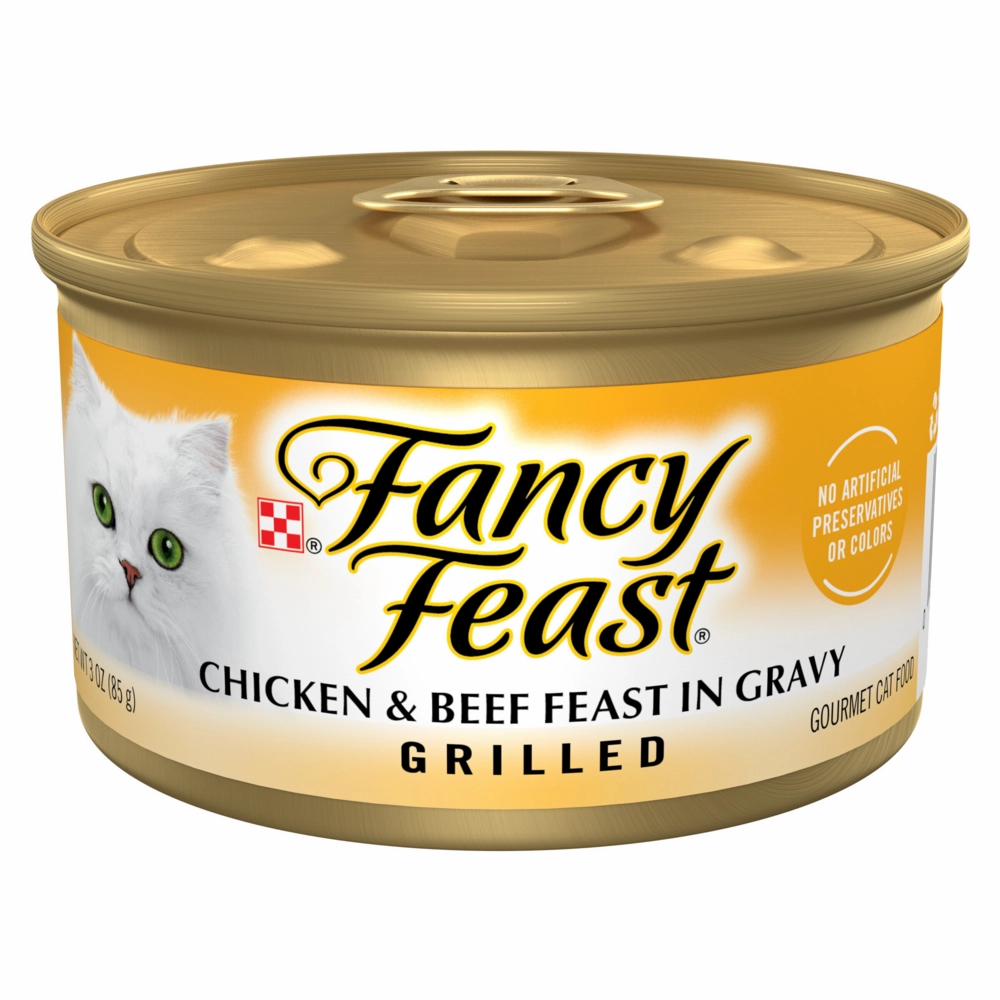 Fancy Feast Grilled Chicken and Beef Canned Cat Food cat toys and food,complete cat care,all in one cat kit