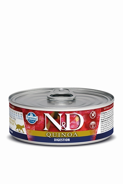 Farmina Quinoa Wet Cat Food N&D Digestion - Lamb 2.5oz Can Single grain free wet cat food,senior cat wet food,cat pt