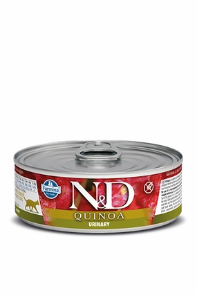 Farmina Quinoa Wet Cat Food N&D Urinary - Duck 2.5oz Can Single grain free wet cat food,senior cat wet food,cat pt