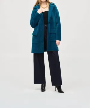 Feather Yarn Sweat Coat In Twilight
