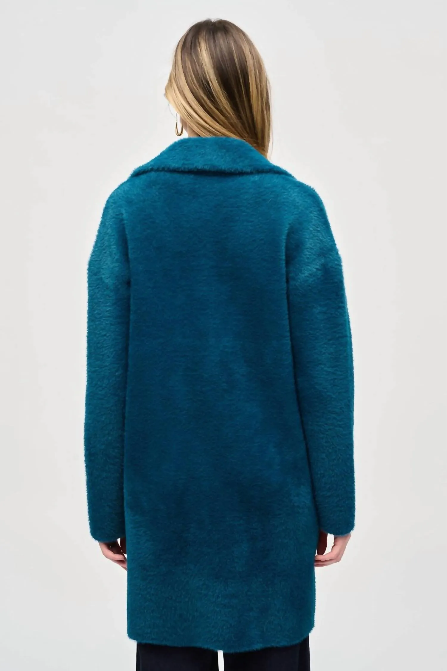 Feather Yarn Sweat Coat In Twilight