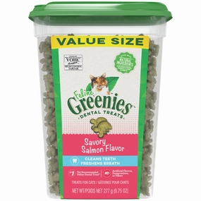 Feline Greenies Adult Dental Savory Salmon Flavor Cat Treats cat supplies,cat essentials,cat accessories