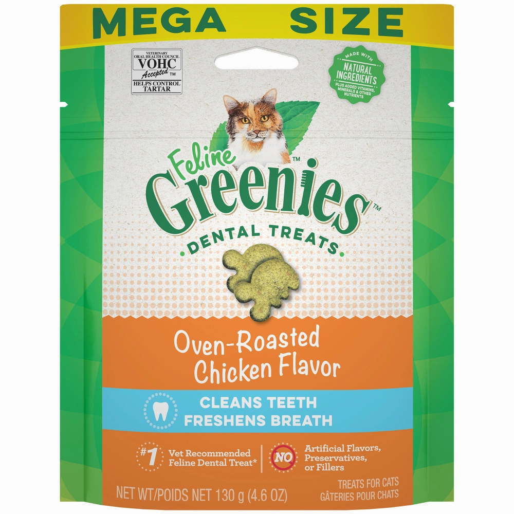 Feline Greenies Adult Natural Dental Care Oven Roasted Chicken Flavor Cat Treats cat toys and food,complete cat care,all in one cat kit