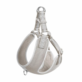 Fida Step-in Dog Reflective Harness  Small - Grey dog harness and leash,reflective dog collar,pet walking gear