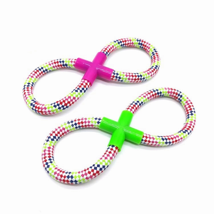 Figure 8 Hard Rope Toy - 26cm durable dog toy,rope chew toy,interactive dog toy