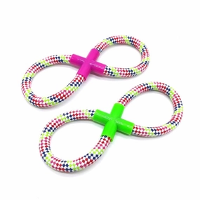 Figure 8 Hard Rope Toy - 26cm durable dog toy,rope chew toy,interactive dog toy