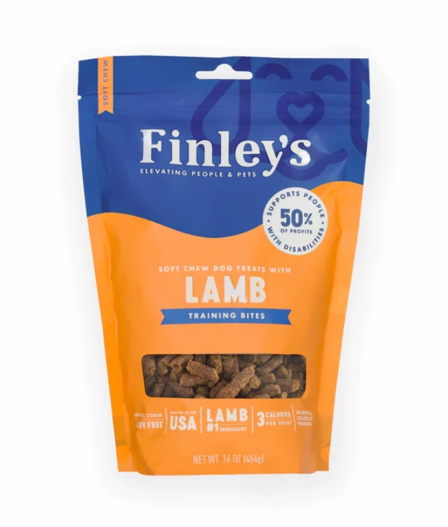 Finley's Trainer Bites Lamb 16oz bag barn supply,horse stable organizer,poultry waterer