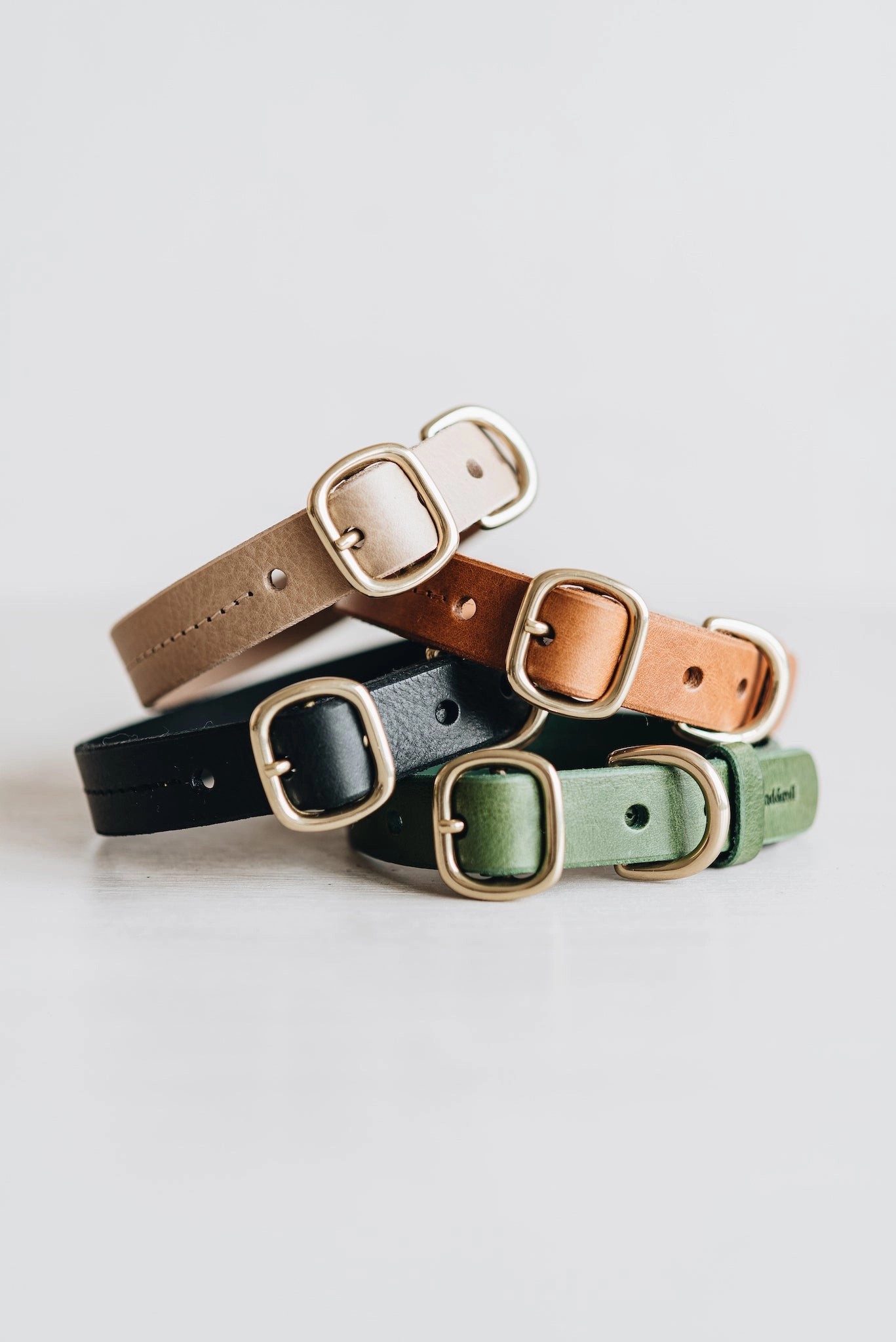 Fir Leather Dog Collar