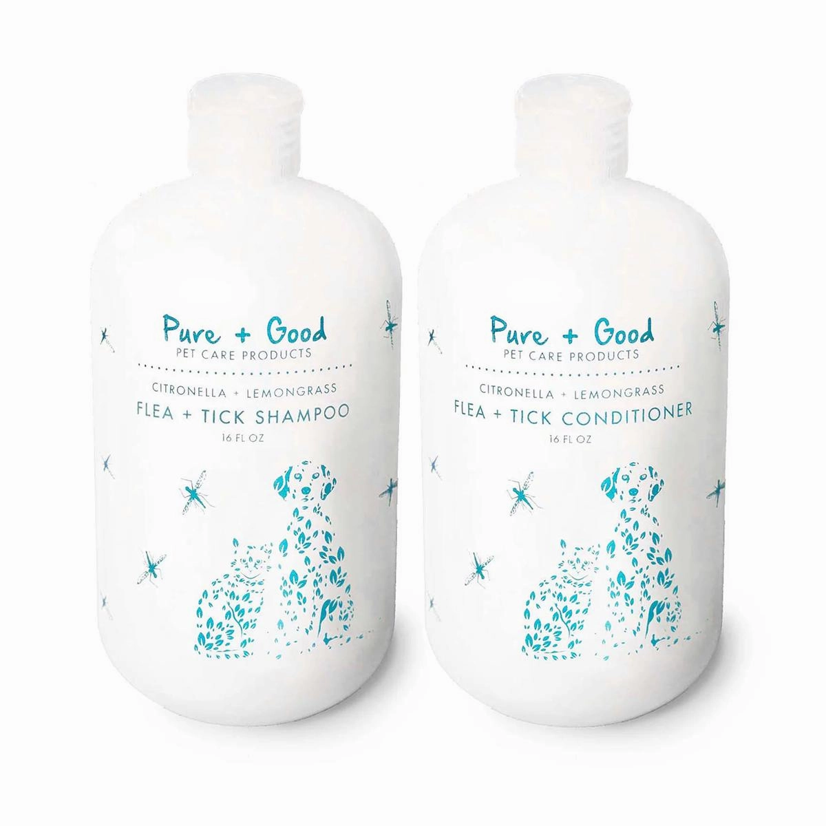 Flea   Tick Dog Shampoo/Conditioner Set dog brush,grooming comb,pet trimming kit