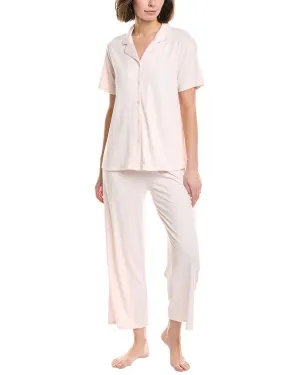Flora by Flora Nikrooz 2pc Textured Shirt & Pant Set
