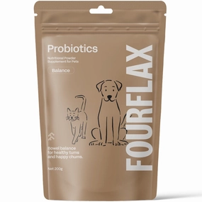 Fourflax Probiotics Nutritional Powder Supplement For Cats & Dogs 200g digestive care dog food,urinary care cat food,sensitive stomach pet food