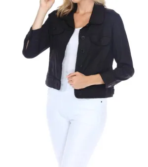 Frayed Jacket In Black