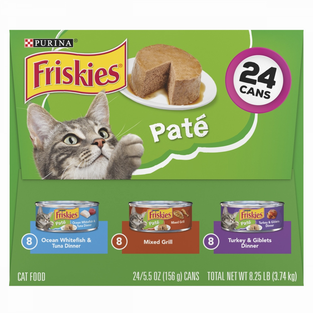 Friskies Classic Pate Variety Pack Canned Cat Food cat supplies,cat essentials,cat accessories
