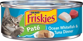 Friskies Pate Ocean White Fish & Tuna Dinner Canned Cat Food cat toys and food,complete cat care,all in one cat kit