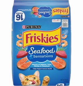 Friskies Seafood Sensations Dry Cat Food cat supplies,cat essentials,cat accessories