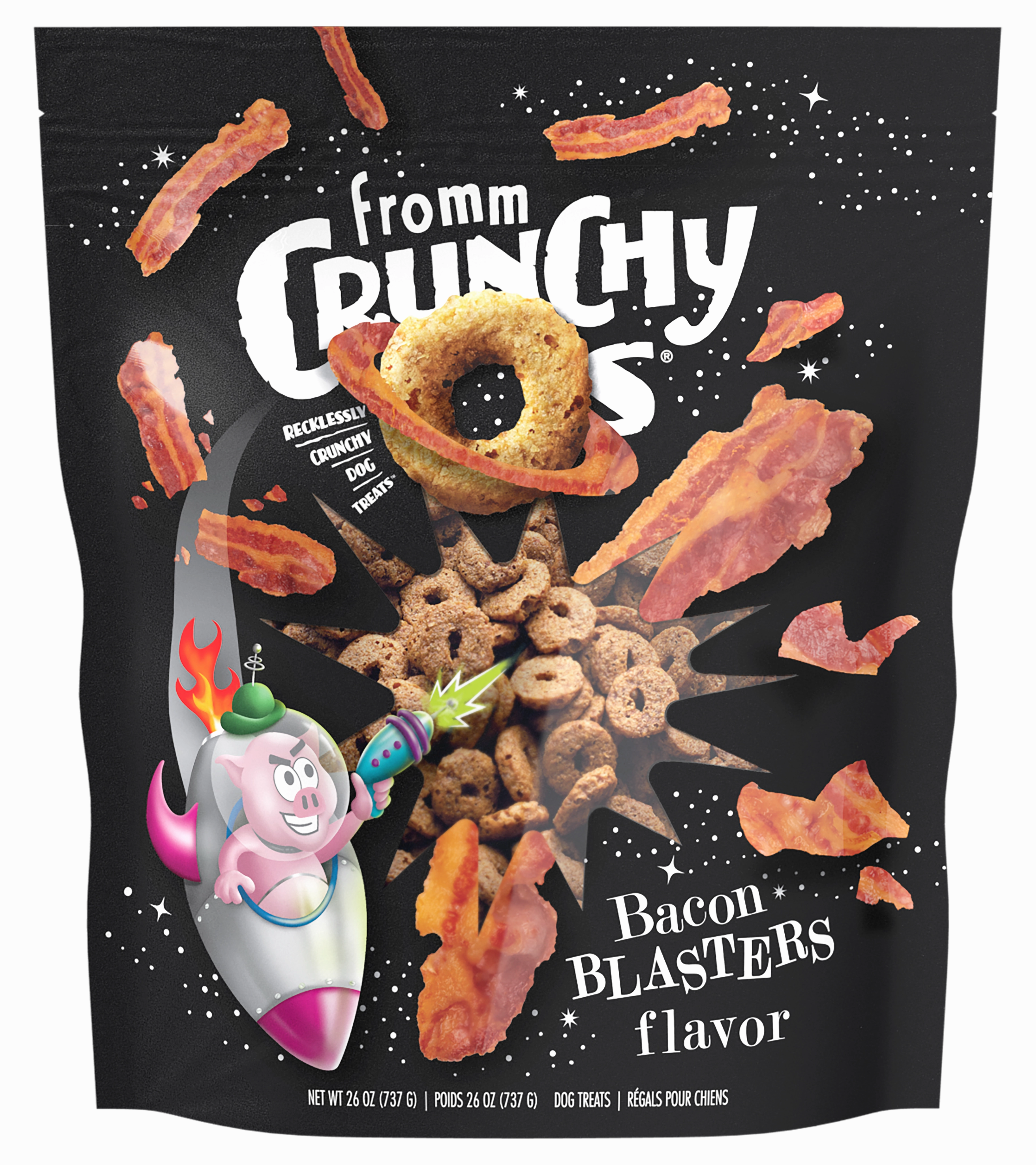 Fromm Dog Biscuits Crunchy O's Bacon Blasters