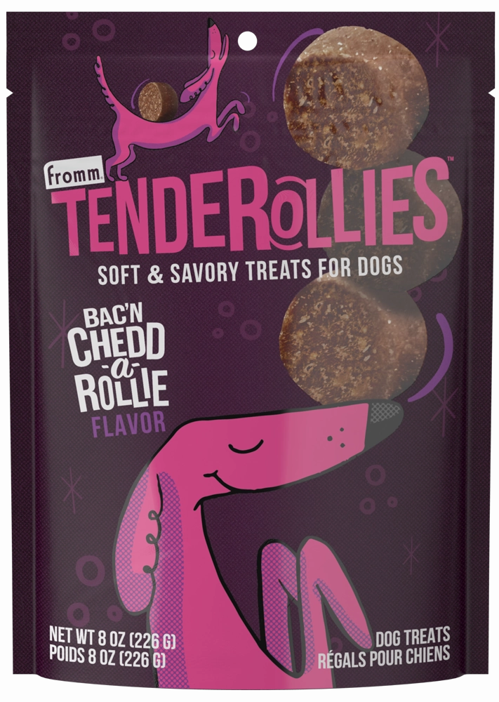 Fromm Dog Treats Tenderollies Bac'n Chedd-a-Rollie Flavor 8oz Bag barn supply,horse stable organizer,poultry waterer