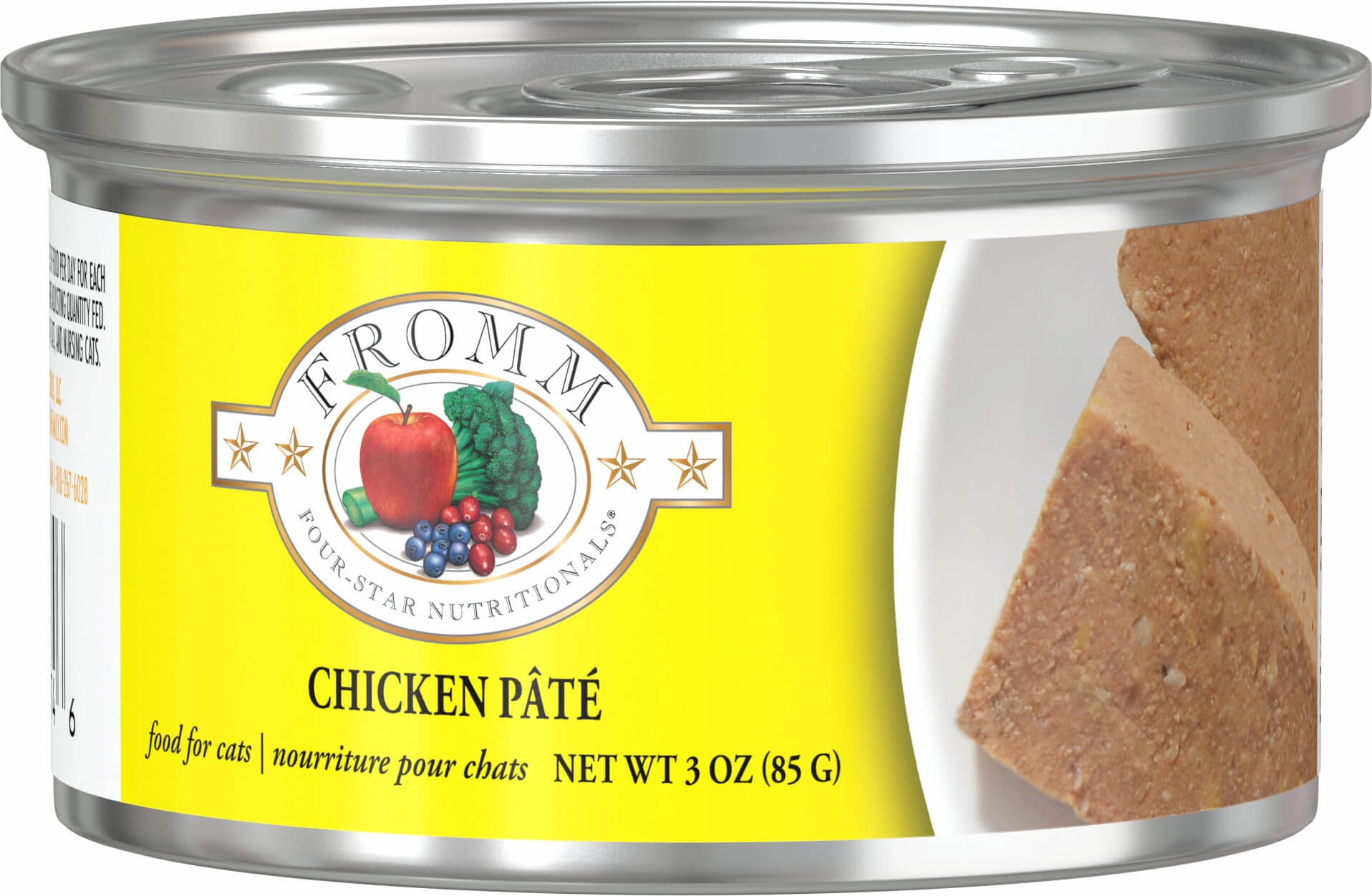 Fromm Wet Cat Food Four-Star Pt Chicken 3oz Can Single grain free wet cat food,senior cat wet food,cat pt
