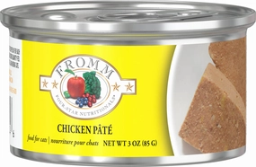Fromm Wet Cat Food Four-Star Pt Chicken 3oz Can Single grain free wet cat food,senior cat wet food,cat pt
