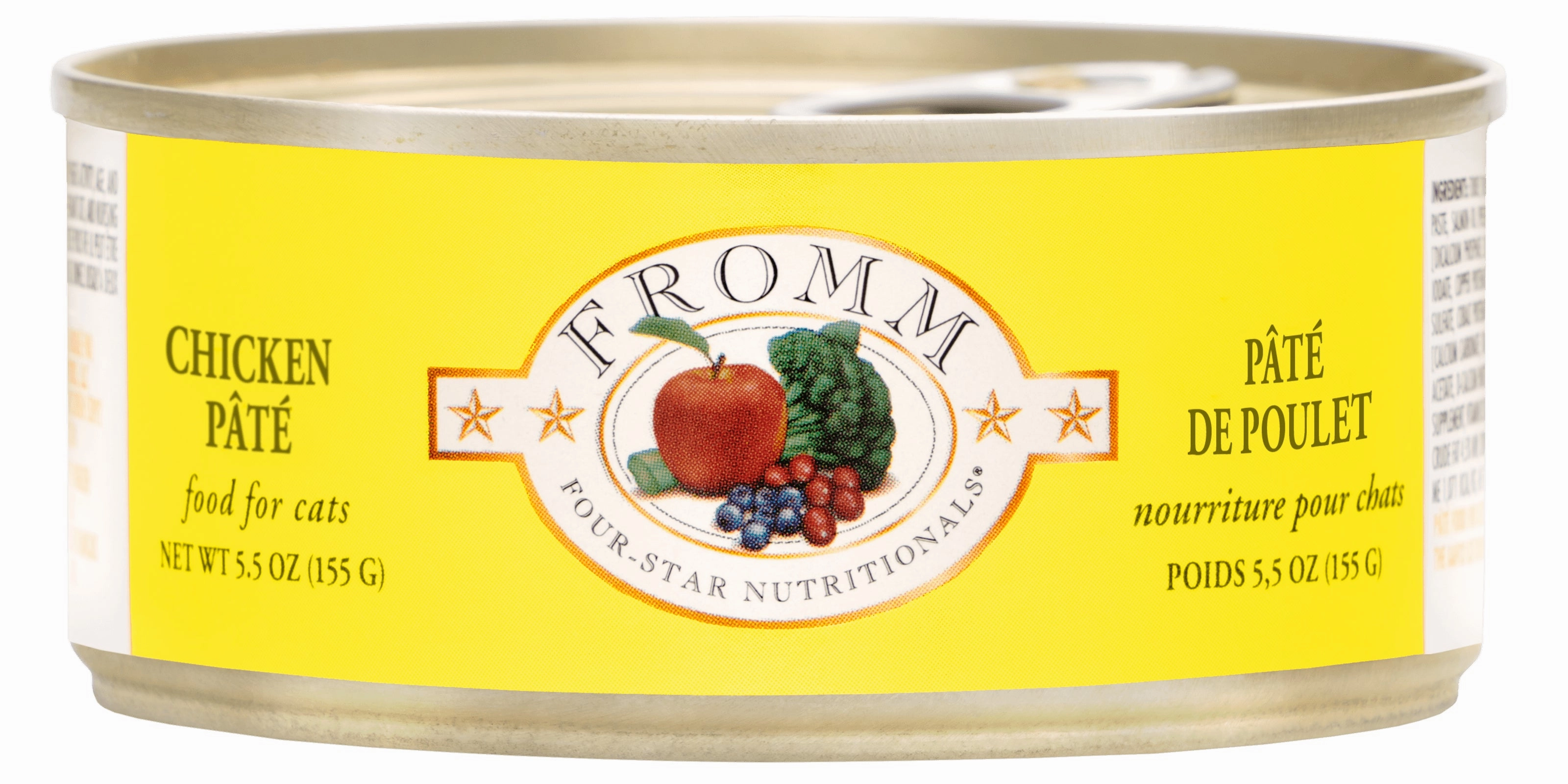 Fromm Wet Cat Food Four-Star Pt Chicken 5.5oz Can Single grain free wet cat food,senior cat wet food,cat pt