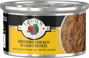 Fromm Wet Cat Food Four-Star Shredded Chicken 3oz Can Single grain free wet cat food,senior cat wet food,cat pt