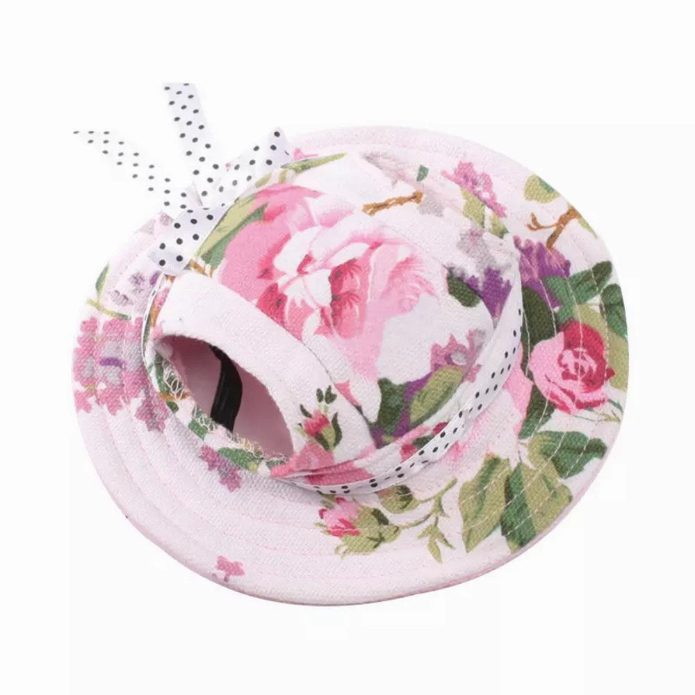 Full Brim Dog Sun Hat Floral english tack set,horse saddle gear,equestrian supplies