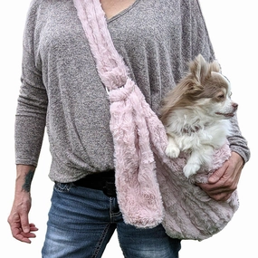 Fur Baby Adjustable Sling Dog Carrier Blush Bella dog bowtie leather collar dog charm dog party wear dog scarf set