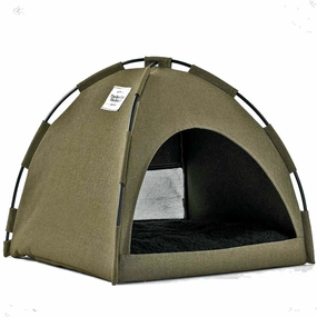 Furrytail Little Glamper Tent Olive Green Bed For Cats & Dogs orthopedic dog bed,large dog bed,washable dog bed
