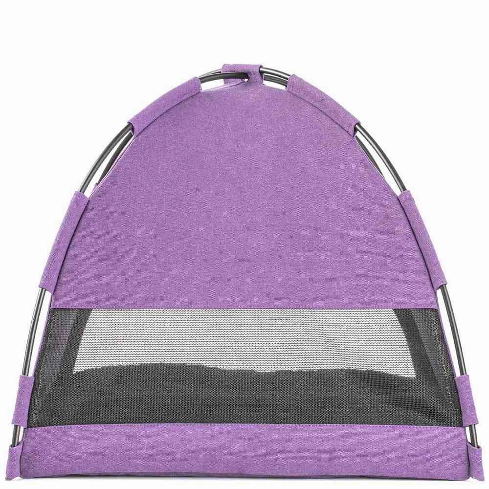 Furrytail Little Glamper Tent Purple Bed For Cats & Dogs