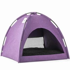 Furrytail Little Glamper Tent Purple Bed For Cats & Dogs orthopedic dog bed,large dog bed,washable dog bed