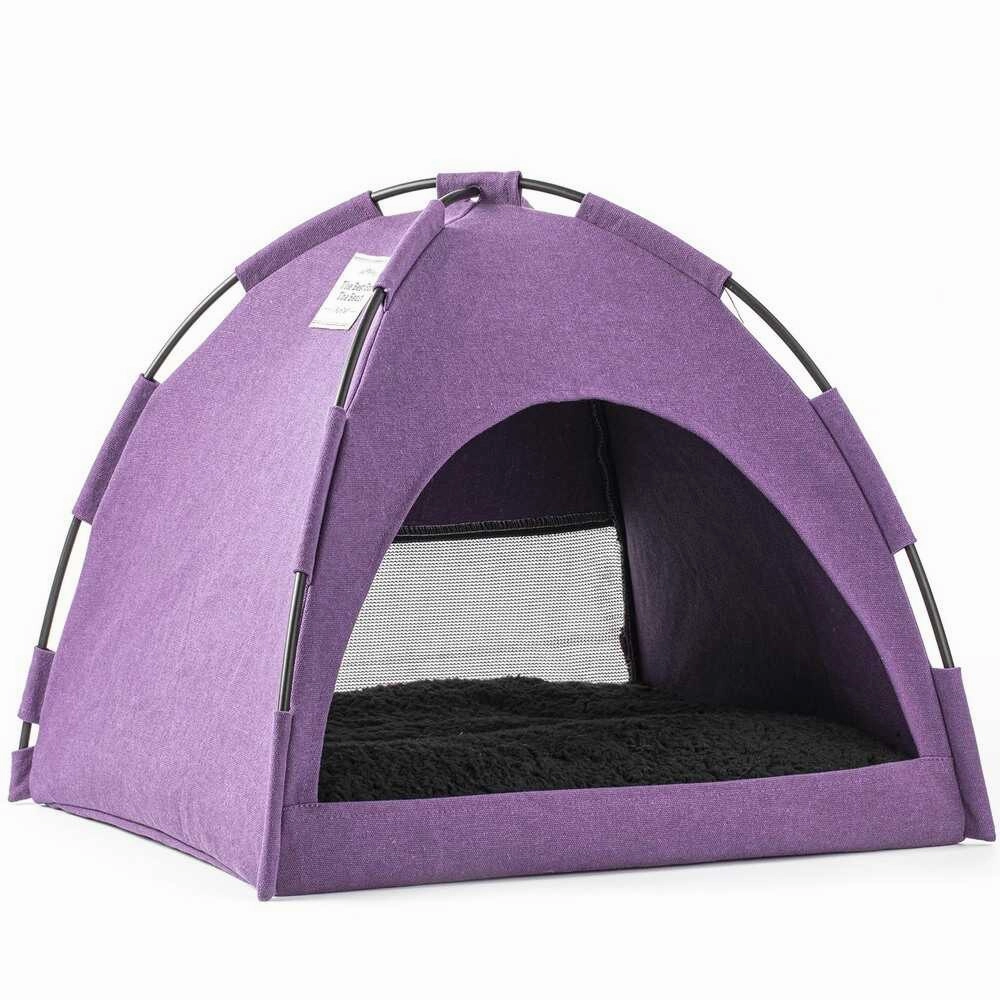 Furrytail Little Glamper Tent Purple Bed For Cats & Dogs orthopedic dog bed,large dog bed,washable dog bed