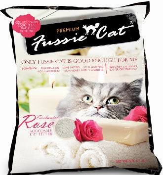 Fussie Cat Enchanted Rose Scoopable Bentonite Cat Litter 10L clumping cat litter,natural cat litter,dust free cat litter