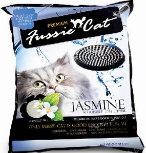 Fussie Cat Jasmine Scoopable Bentonite Cat Litter 10L clumping cat litter,natural cat litter,dust free cat litter