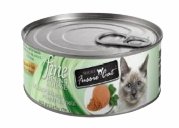 Fussie Cat Wet Cat Food Fine Dining Mousse- Oceanfish W/ Pumpkin 2.4oz Can Single grain free wet cat food,senior cat wet food,cat pt