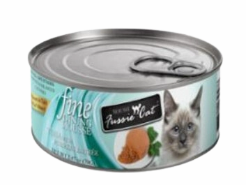 Fussie Cat Wet Cat Food Fine Dining Mousse- Tuna W/ Pumpkin 2.4oz Can Single grain free wet cat food,senior cat wet food,cat pt