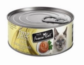 Fussie Cat Wet Cat Food Fine Dining Pt - Chicken Entre in Gravy 2.82oz Can Single grain free wet cat food,senior cat wet food,cat pt