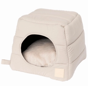 Fuzzyard Life Cubby Bed For Cats & Dogs (Sandstone) orthopedic dog bed,large dog bed,washable dog bed