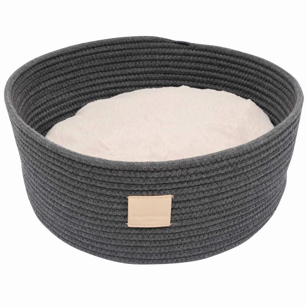 FuzzYard Life Rope Basket Pet Bed (Slate Grey) orthopedic dog bed,large dog bed,washable dog bed