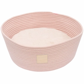 FuzzYard Life Rope Basket Pet Bed (Soft Blush) orthopedic dog bed,large dog bed,washable dog bed