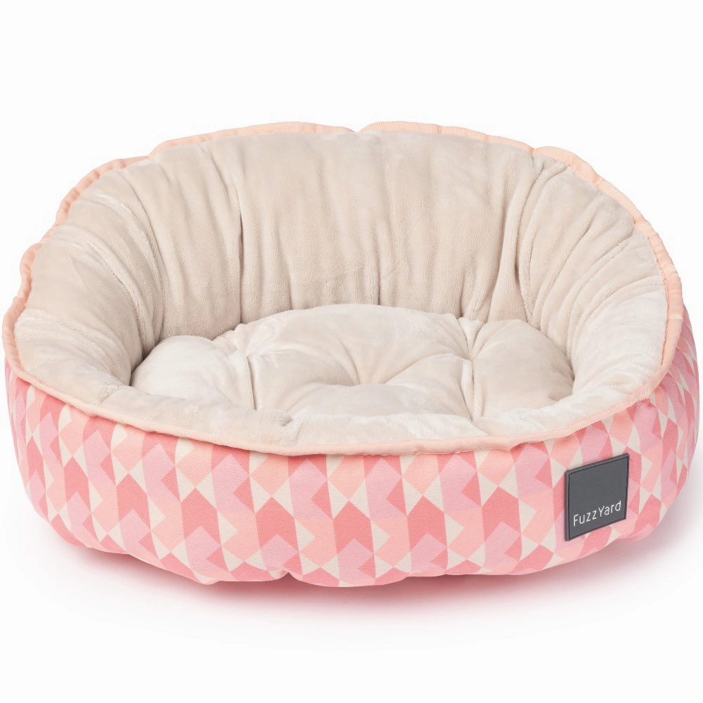 FuzzYard Reversible Dog Bed (Pink Lemonade) orthopedic dog bed,large dog bed,washable dog bed