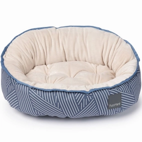 FuzzYard Reversible Dog Bed (Thornbury Aegean Blue) orthopedic dog bed,large dog bed,washable dog bed