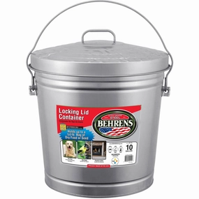 Galvanized Steel Garbage Pail made in usa dog toy,usa dog food,american dog products