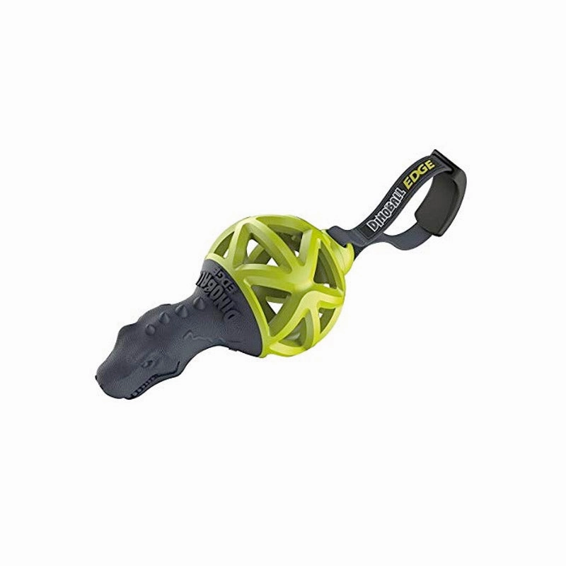 Gigwi Dinoball Edge Apatosaurus Green durable dog toy,rope chew toy,interactive dog toy