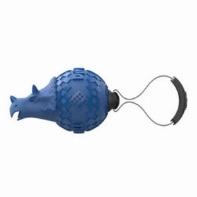 Gigwi Dinoball Triceratops "Push to Mute" Light Blue durable dog toy,rope chew toy,interactive dog toy