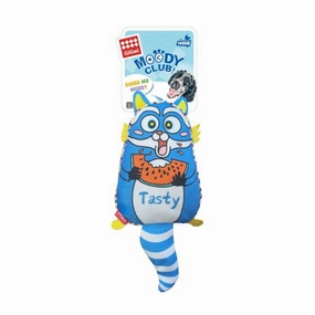 GiGwi Moody Club Raccoon  Large durable dog toy,rope chew toy,interactive dog toy