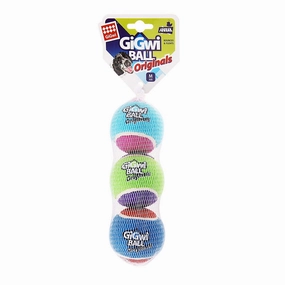 Gigwi Originals Tennis Ball Medium 3pcs durable dog toy,rope chew toy,interactive dog toy