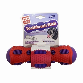GiGwi Toothbrush Stick Rubber Dental Chew with Crackle Sound durable dog toy,rope chew toy,interactive dog toy