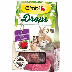 Gimbi Drops With Beetroot Treats For Small Animals 50g parrot cage,small bird perch,exotic pet bird