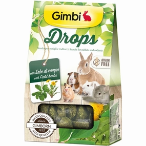 Gimbi Drops With Field Herbs Treats For Small Animals 50g parrot cage,small bird perch,exotic pet bird